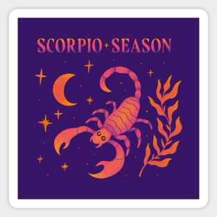 Scorpio Season illustration Zodiac Sign art Magnet